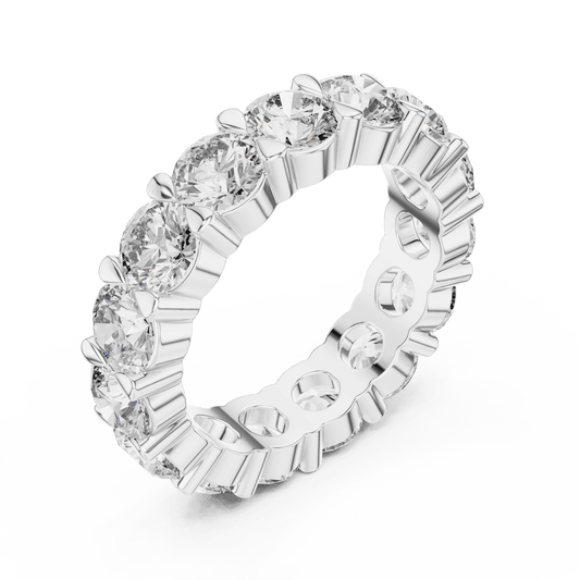Eternity ring with Brilliant cut Solitaires