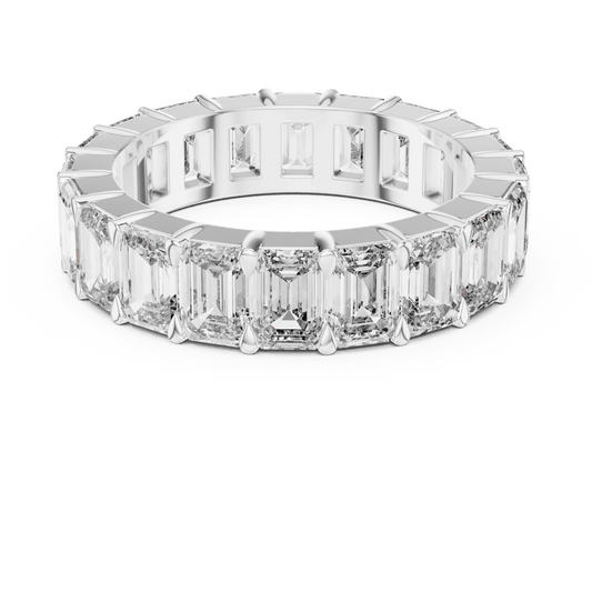 Eternity ring studded with Cushion cut diamonds