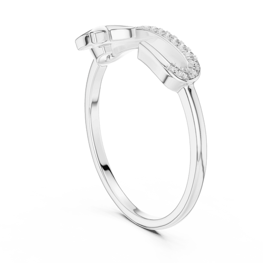 Diamond ring with Butterfly motif