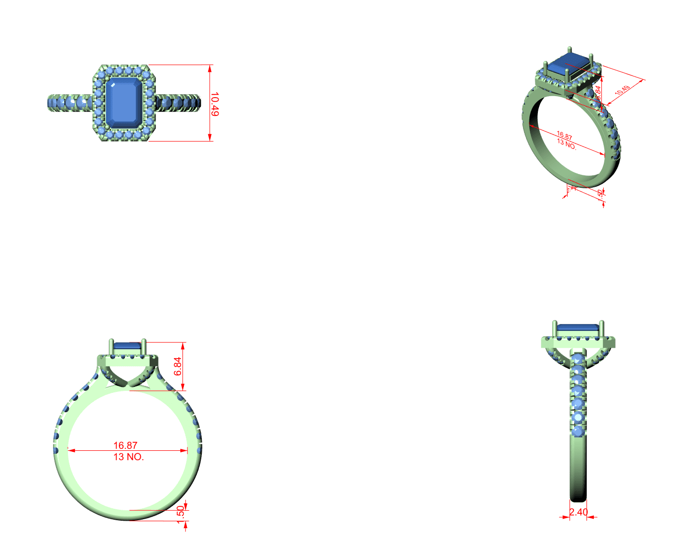 Diamond Ring - LR58SEA