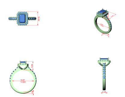 Diamond Ring - LR58SEA